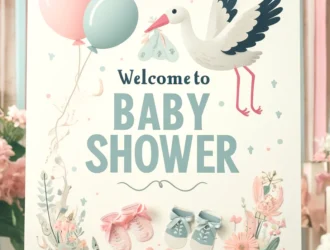 baby shower welcome sign