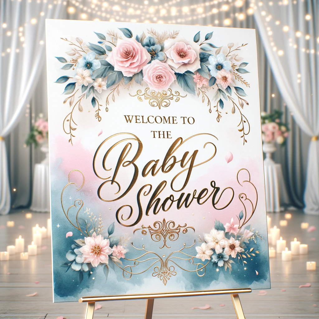 baby shower welcome sign